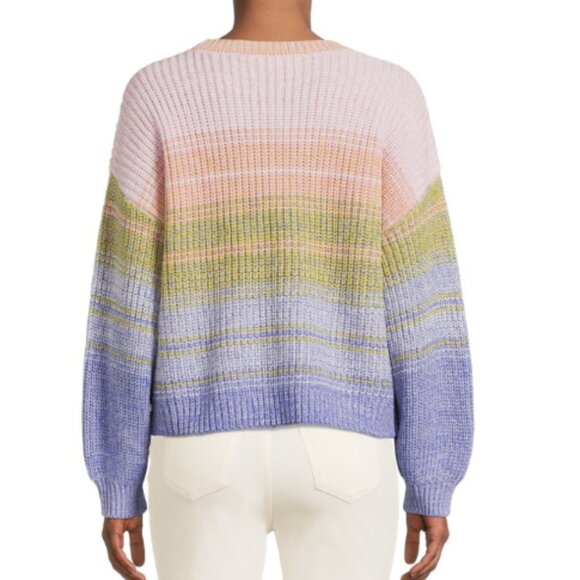 NWT Time and Tru Women's Multi-Color  Shaker Stitch Sweater - Size XL (16-18) - Picture 3 of 3